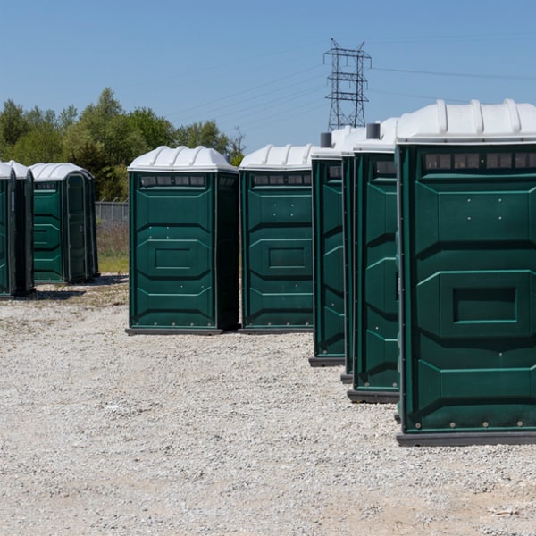 are there any environmental considerations for the disposal of waste from the event portable restrooms